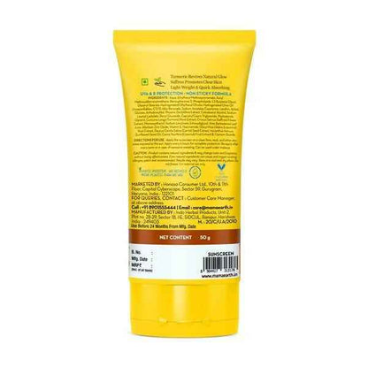 Mamaearth Ubtan Detan Sunscreen With Turmeric &amp; Saffron For Sun Protection