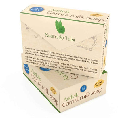 Aadvik Camel Milk Soap With Neem &amp; Tulsi