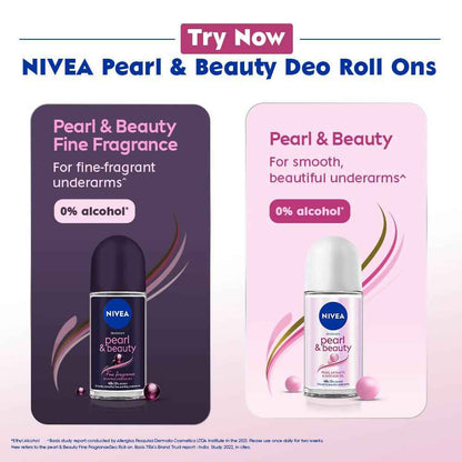 Nivea Deodorant Roll On Pearl &amp; Beauty Radiance For Eventoned Smooth &amp; Beautiful Underarms