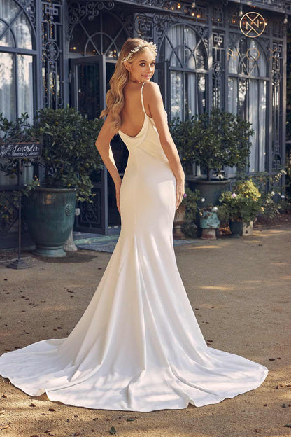 Nox Anabel JE954 Long Mermaid Gown Cowl Neckline and Back Sleeveless by DiscountDressShop