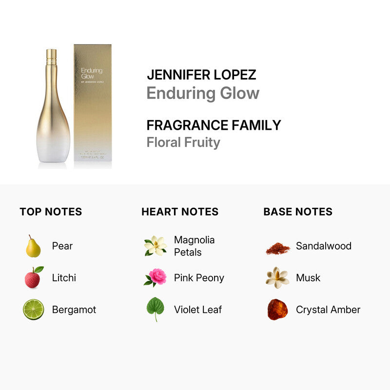 Enduring Glow by Jennifer Lopez Eau de Parfum Women (3.4 oz)  DestGlow