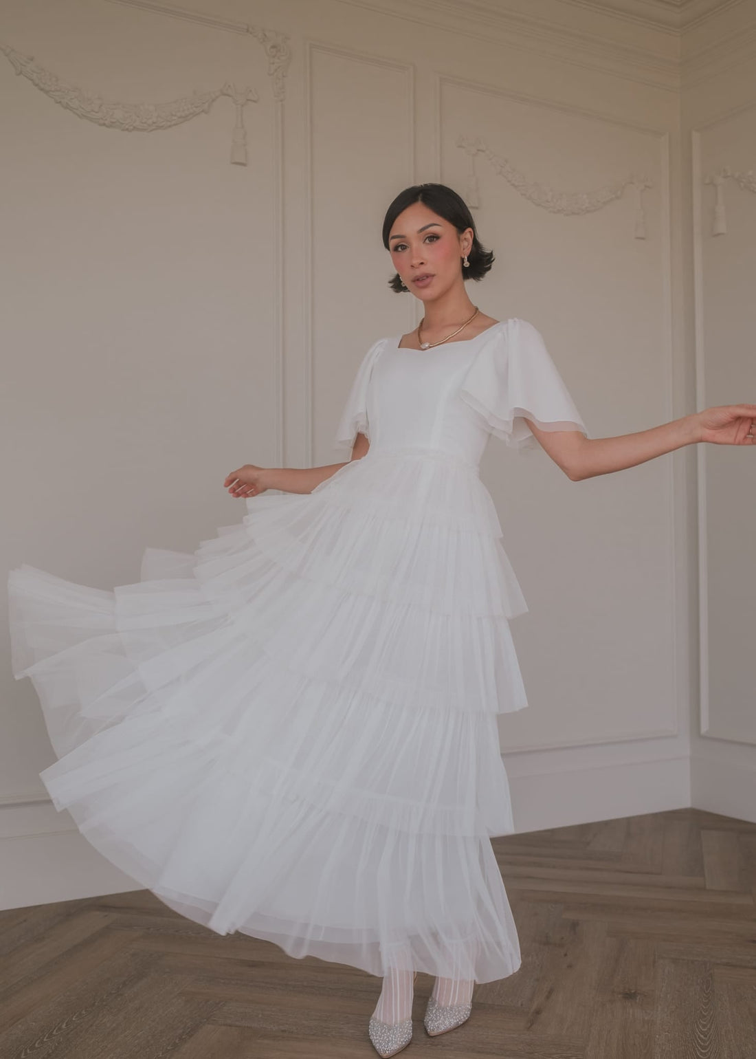 Allegro Dress White by JessaKae