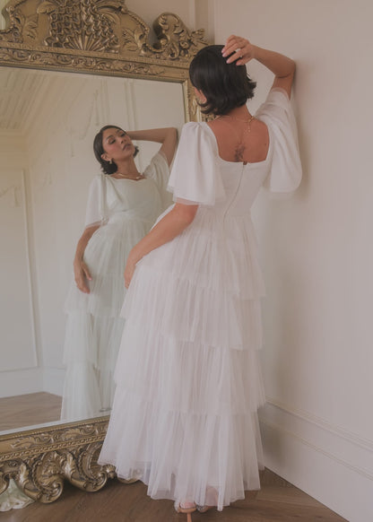 Allegro Dress White by JessaKae