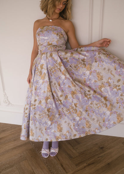 Anastelle Strapless Jacquard Dress by JessaKae