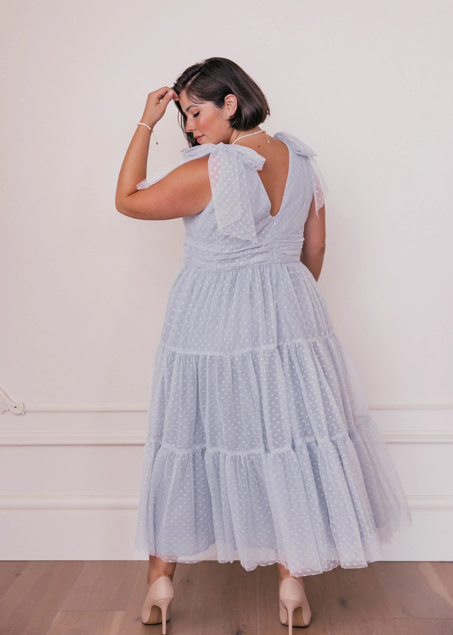 Jeanne Dress Dusty Blue by JessaKae