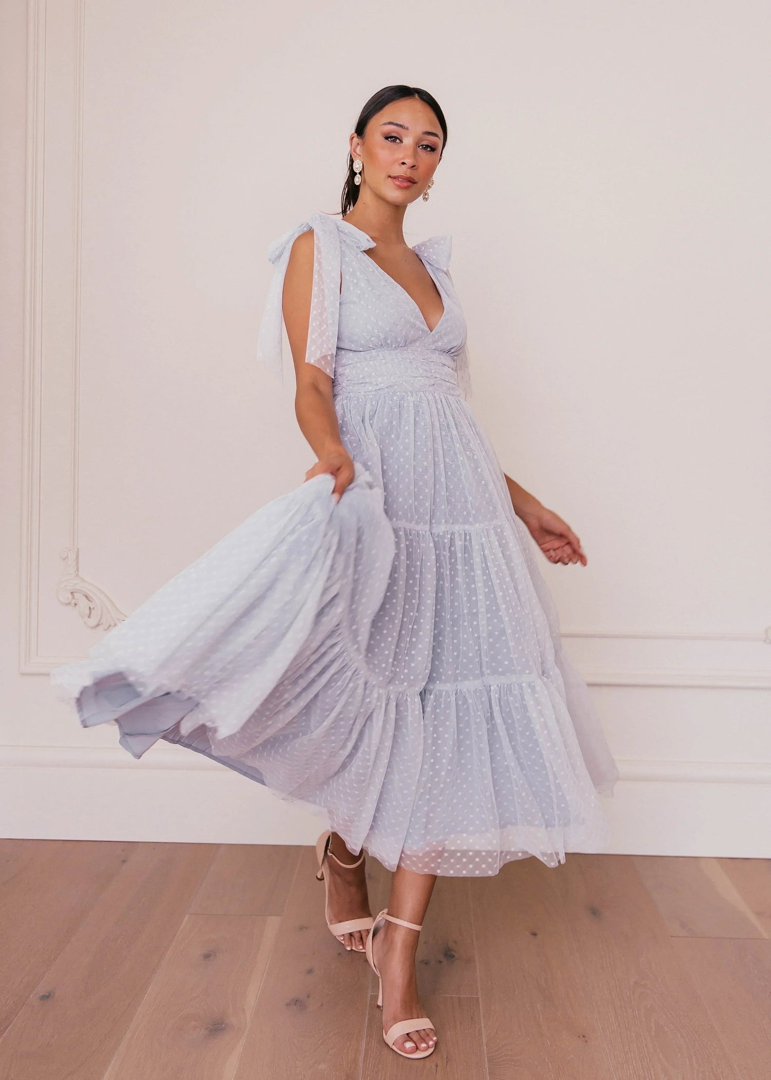 Jeanne Dress Dusty Blue by JessaKae
