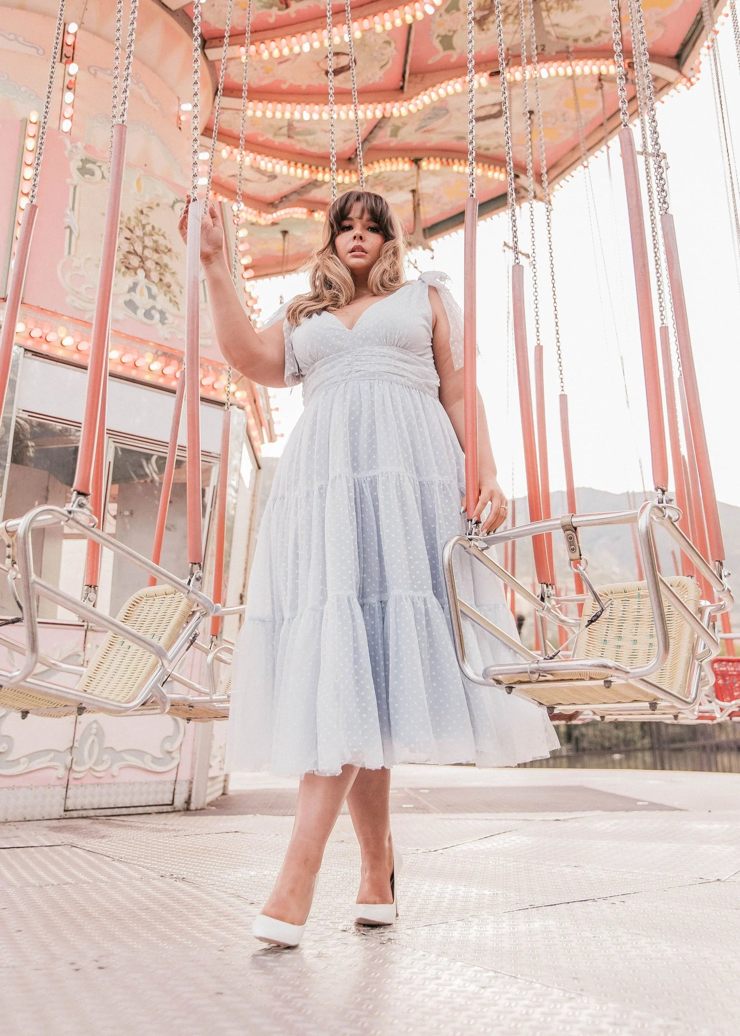 Jeanne Dress Dusty Blue by JessaKae