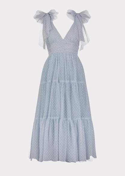 Jeanne Dress Dusty Blue by JessaKae