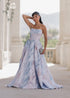 Nessa Metallic Dress - Blue by JessaKae
