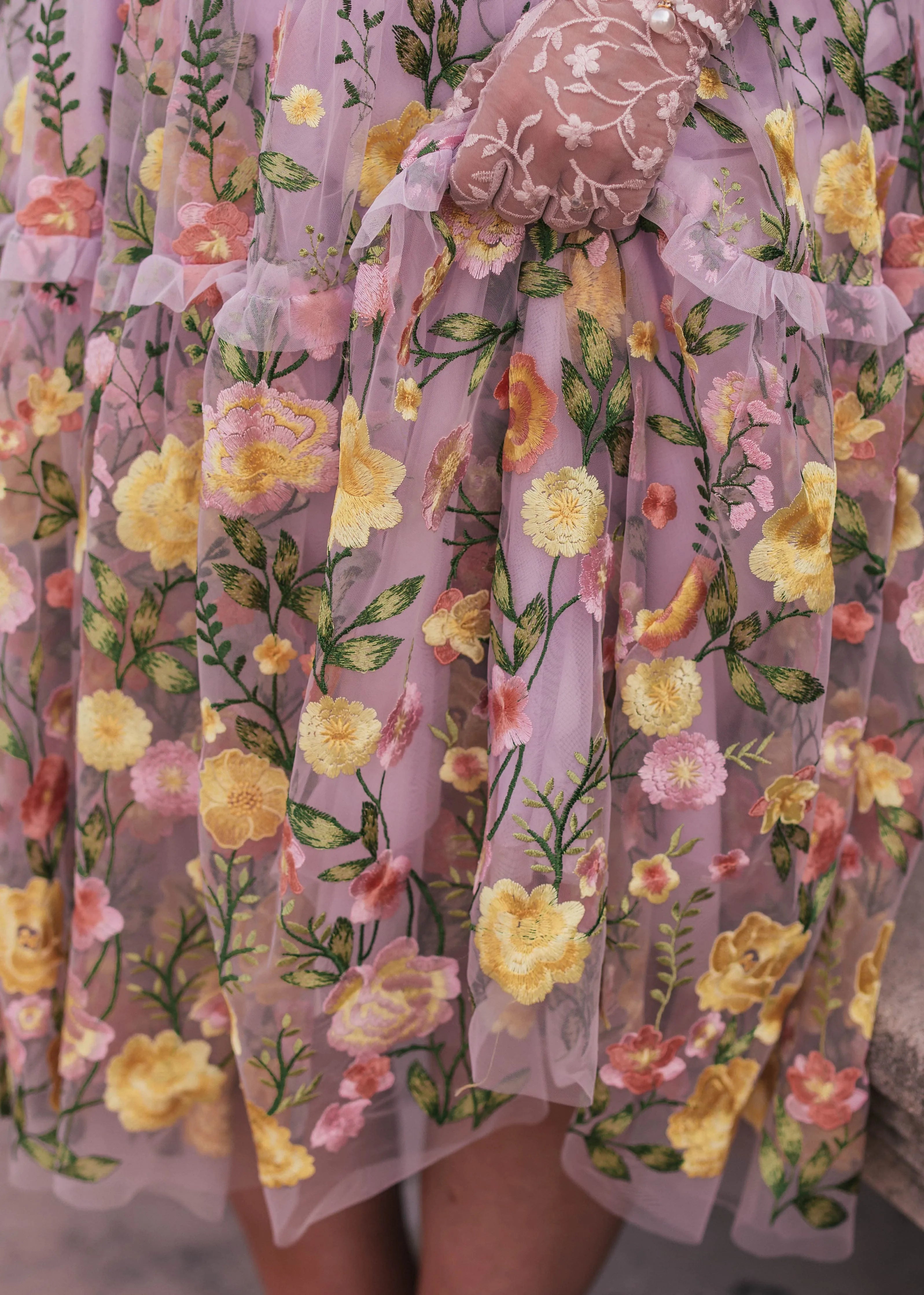 Rose Dress Midi - Lavender by JessaKae