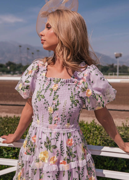 Rose Dress Midi - Lavender by JessaKae