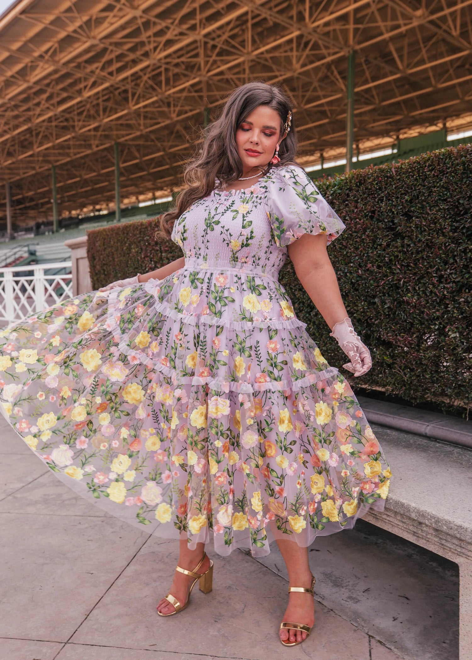 Rose Dress Midi - Lavender by JessaKae