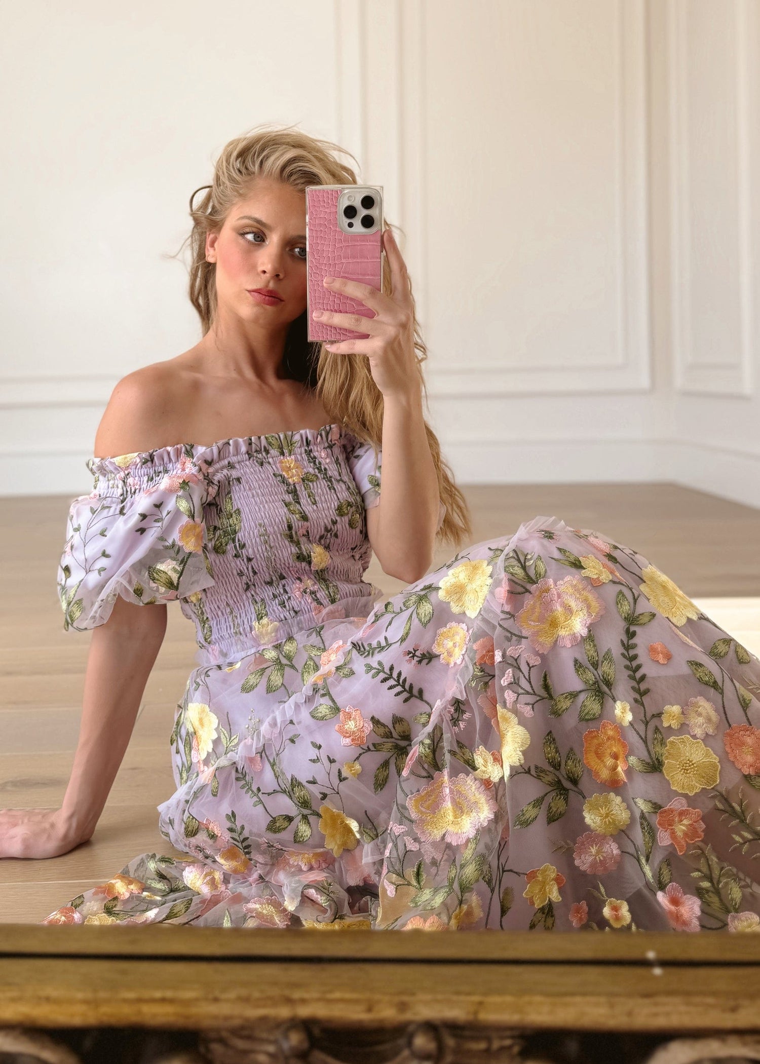 Rose Dress Midi - Lavender by JessaKae