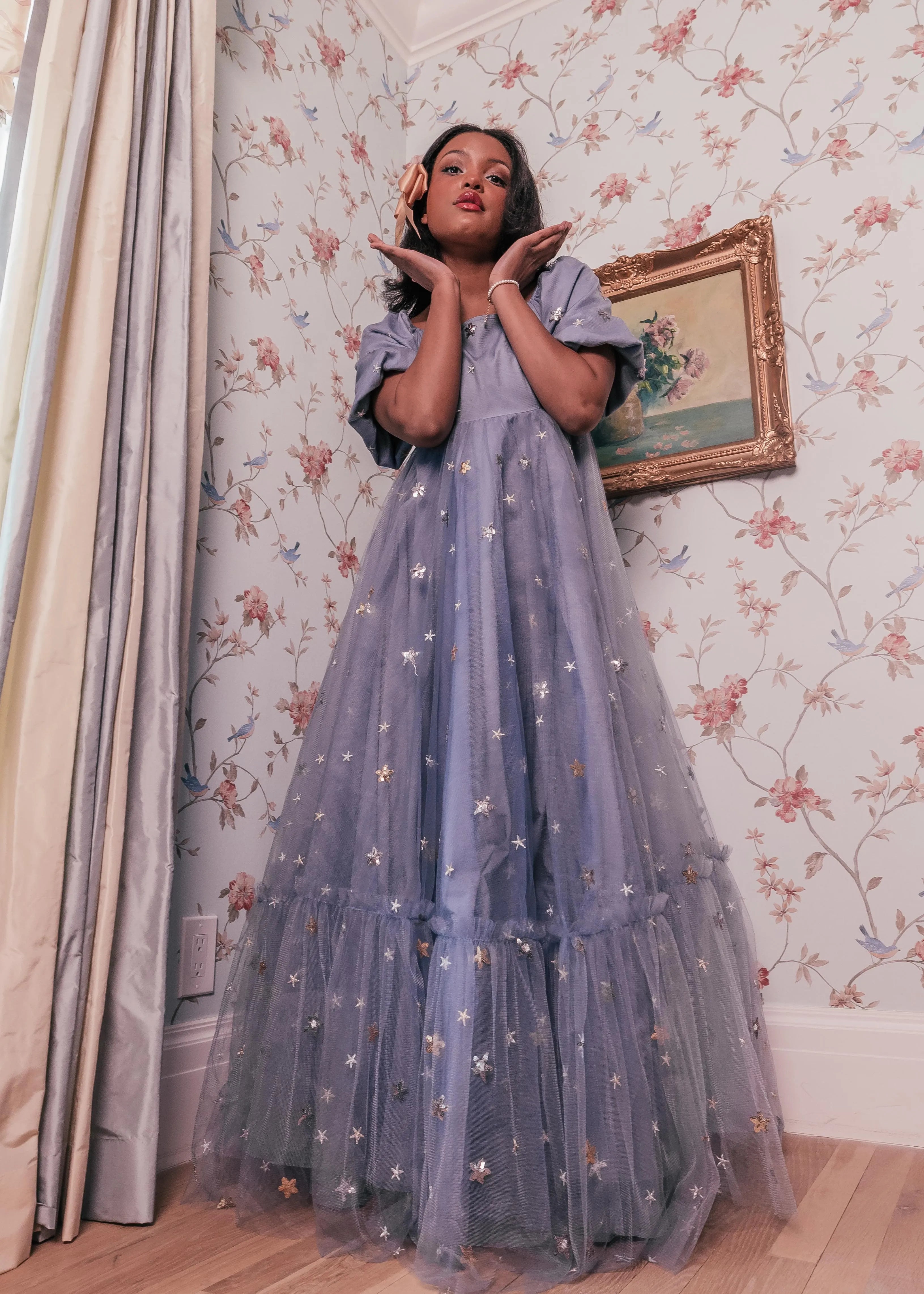Wendy Dress Blue Star by JessaKae