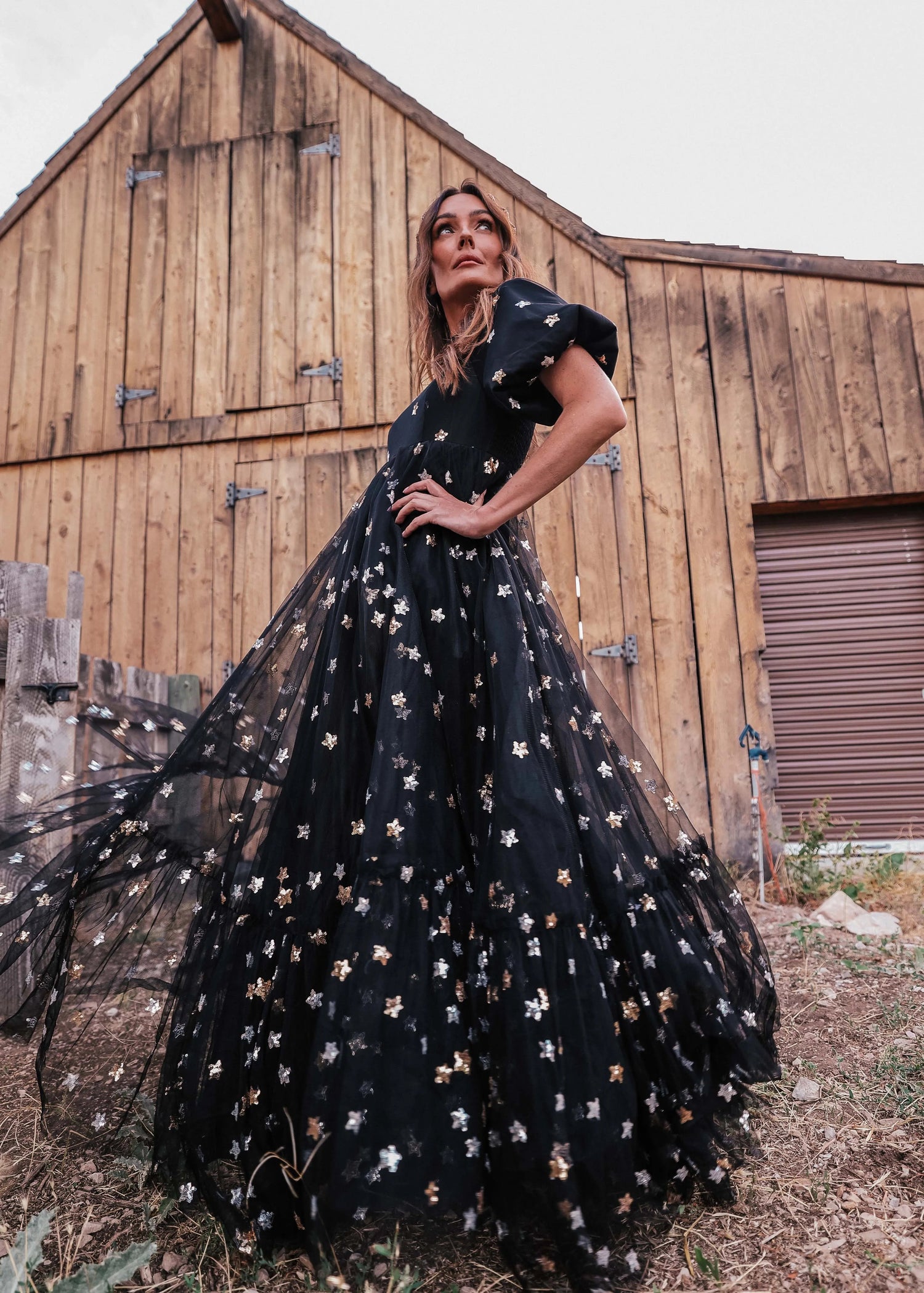 Wendy Dress Black Star by JessaKae