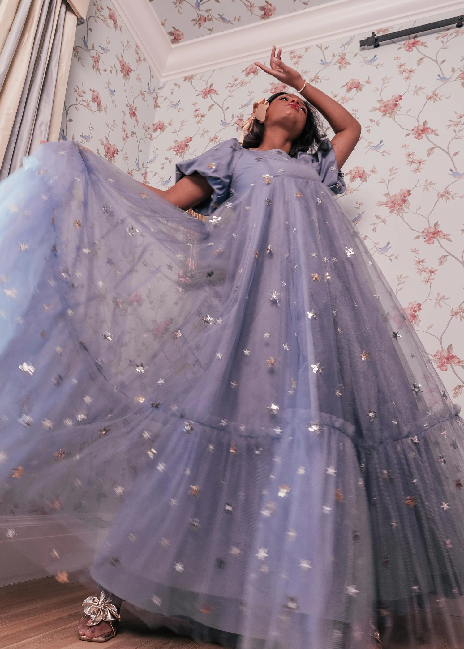 Wendy Dress Blue Star by JessaKae