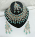 Joban Fashion Sky Blue Color Stone Work Necklace Set