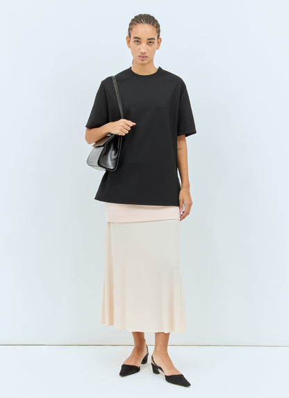 Jil Sander Women Layered Midi Skirt by Luosophy