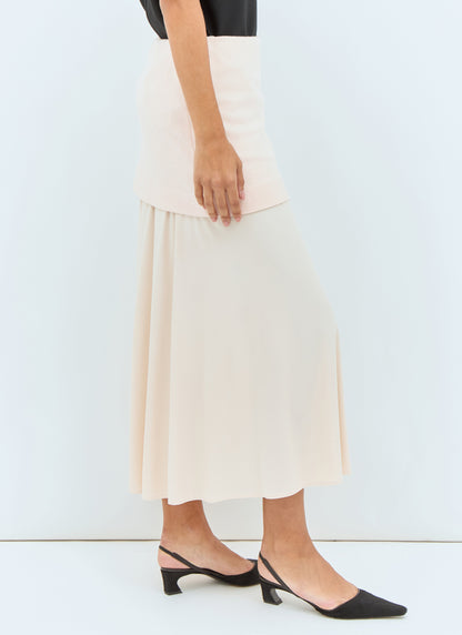 Jil Sander Women Layered Midi Skirt by Luosophy