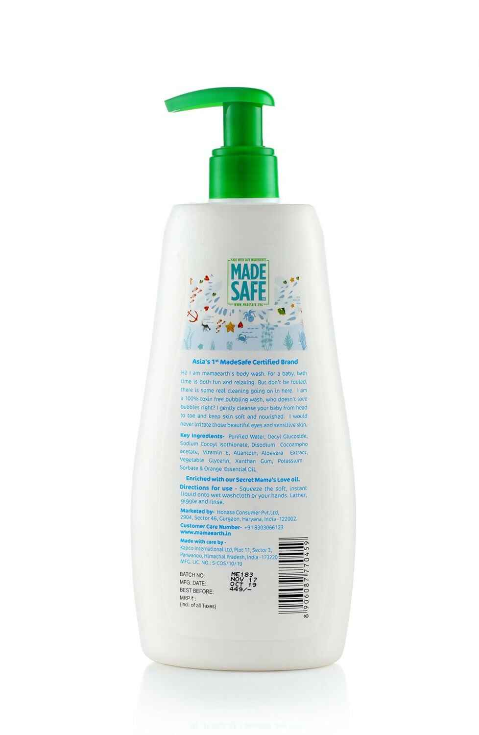 Mamaearth Gentle Cleansing Natural Baby Shampoo &amp; Mamaearth Deeply Nourishing Natural Baby Wash