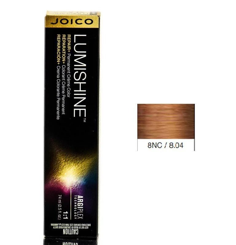 Joico LumiShine Permanent Creme Hair Color 8NC Natural Copper 2.5 oz
