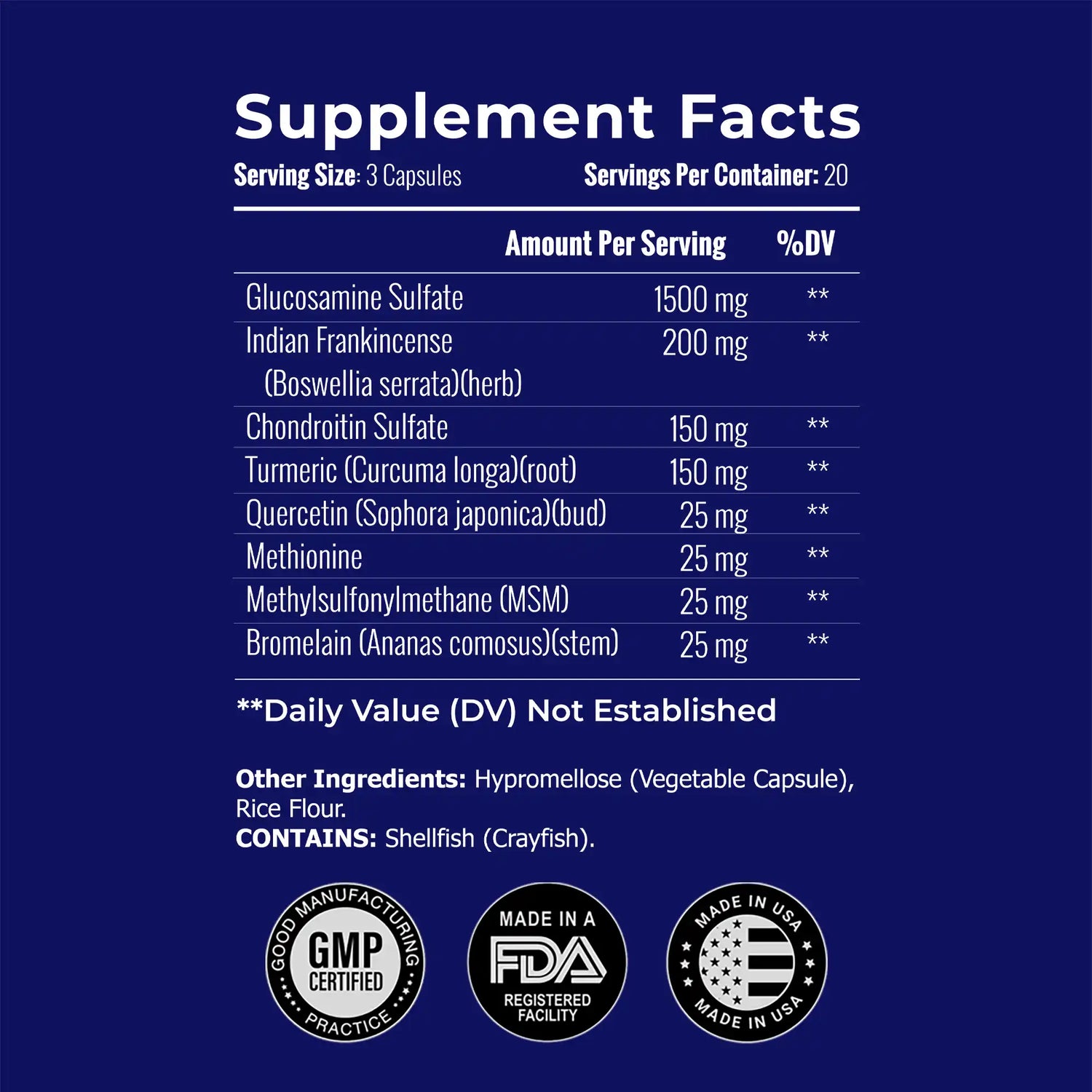 JointXL Plus - Advance Bone &amp; Joint Support Supplement with Glucosamine