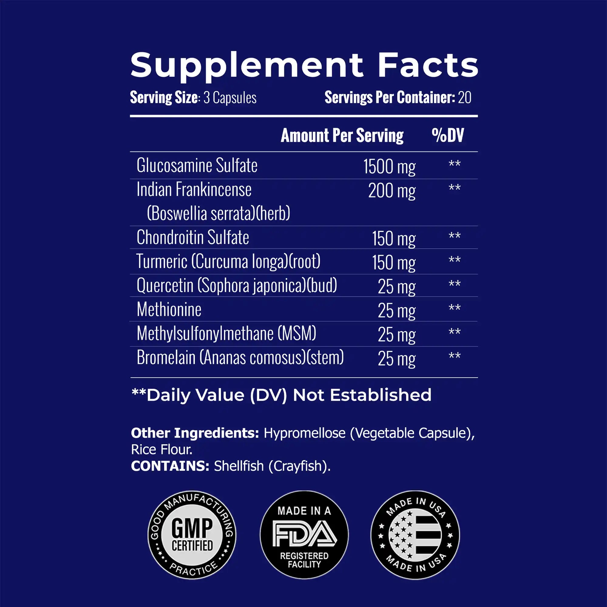 JointXL Plus - Advance Bone &amp; Joint Support Supplement with Glucosamine