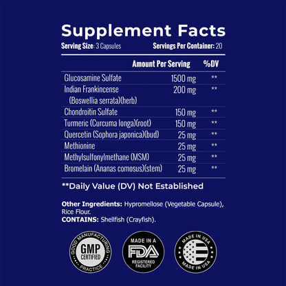 JointXL Plus - Advance Bone &amp; Joint Support Supplement with Glucosamine