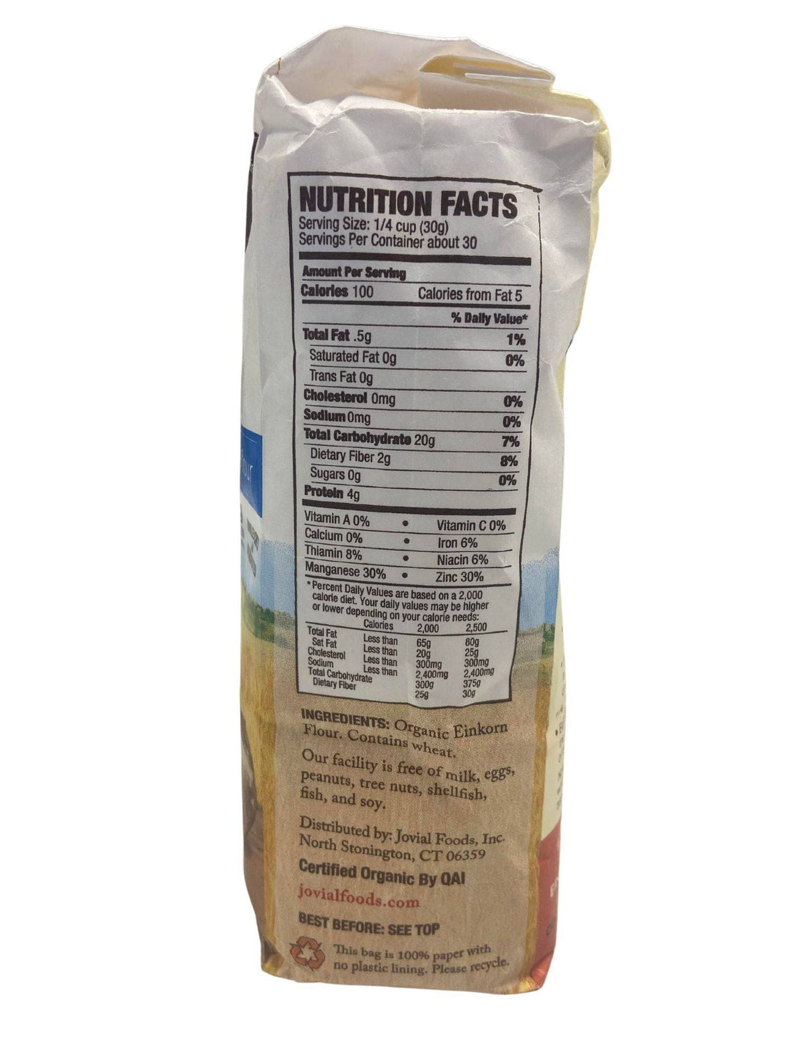 Einkorn Flour, All Purpose, Organic by Country Life Natural Foods