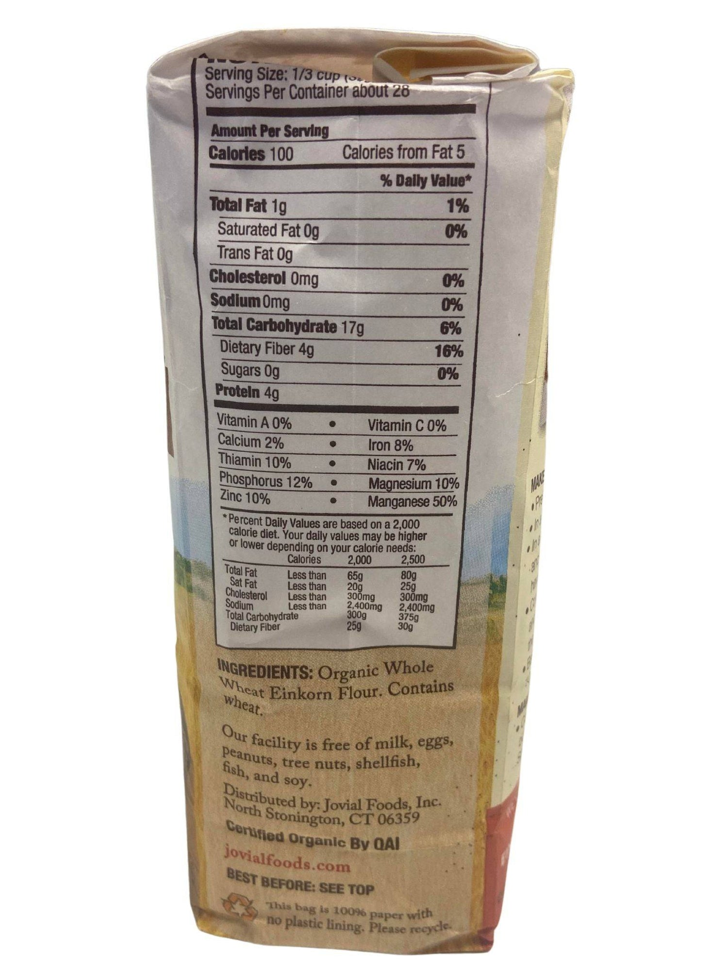 Einkorn Flour, Whole Wheat, Organic by Country Life Natural Foods