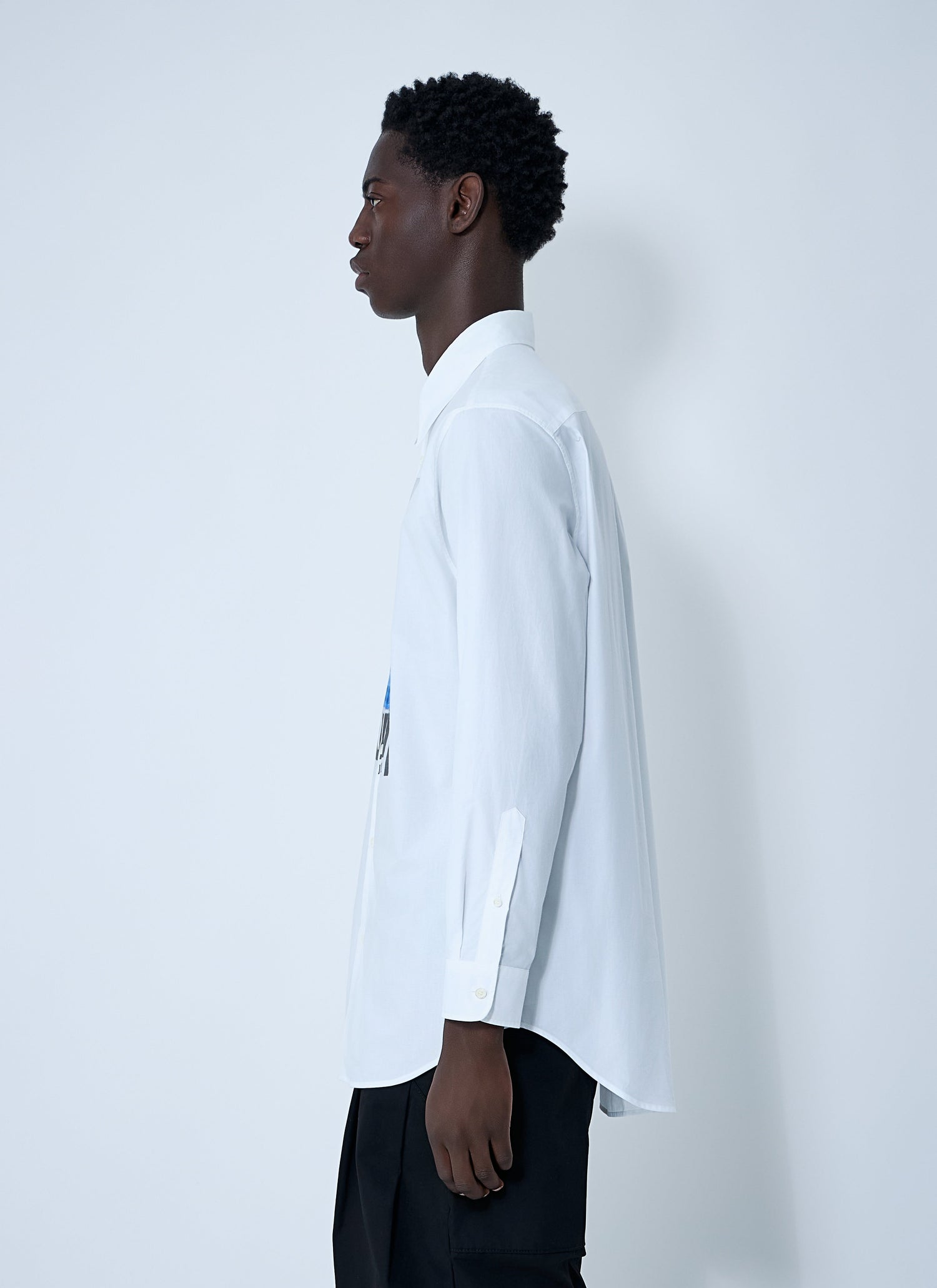 Jean Paul Gaultier Men Logo Print Button-Down Shirt by Luosophy