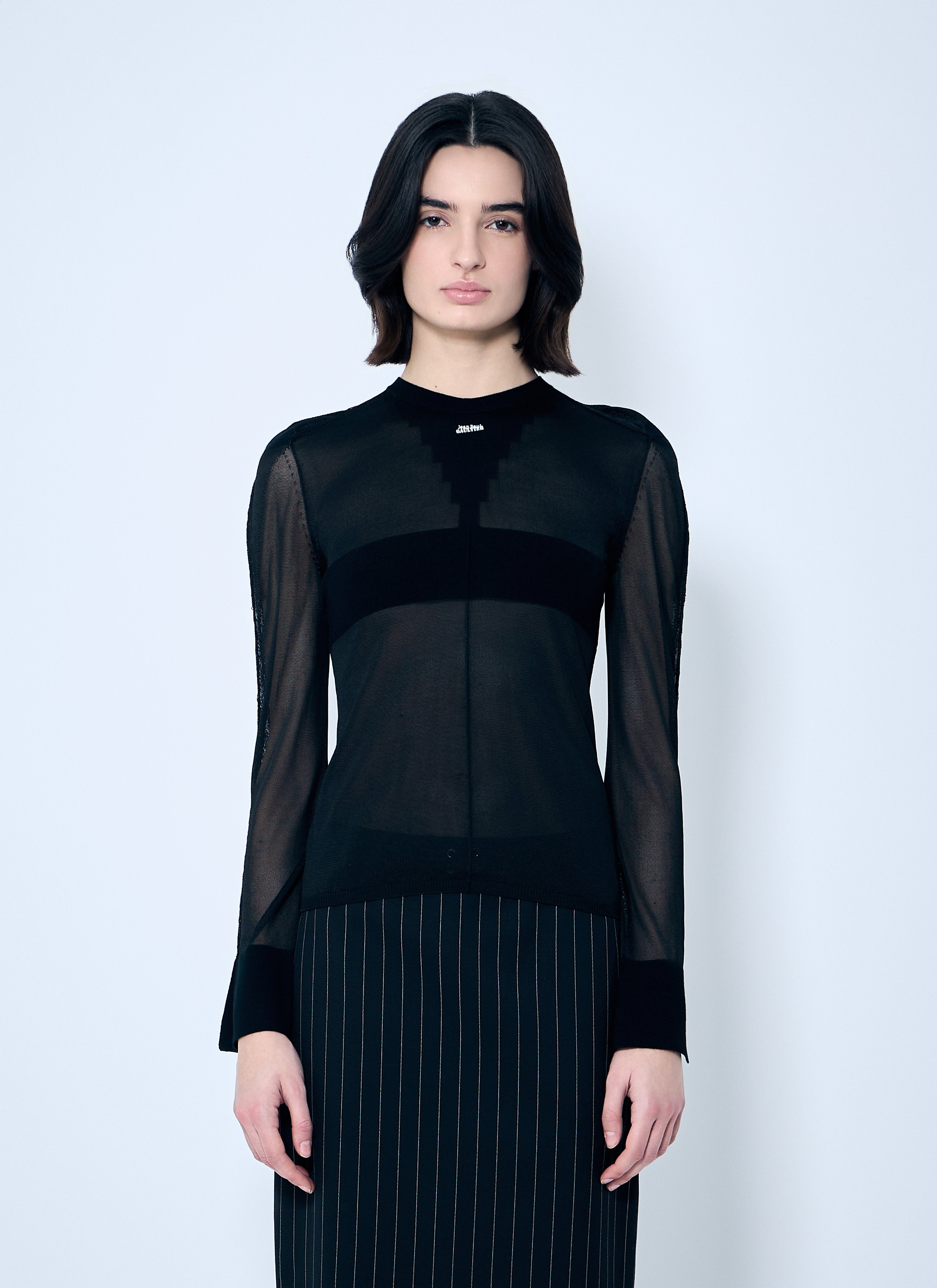 Jean Paul Gaultier Women Open-Knit Sweater by Luosophy