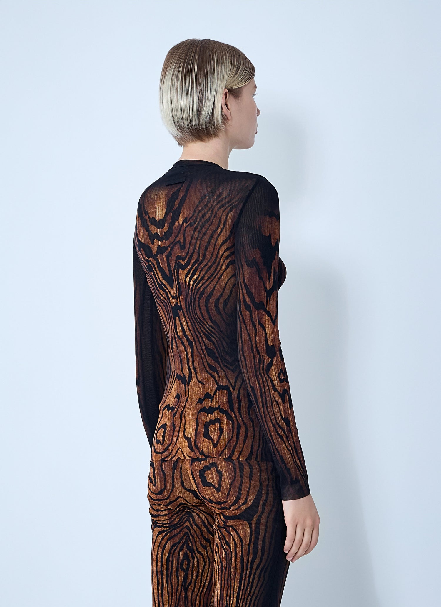 Jean Paul Gaultier Women Wood Mesh Top by Luosophy
