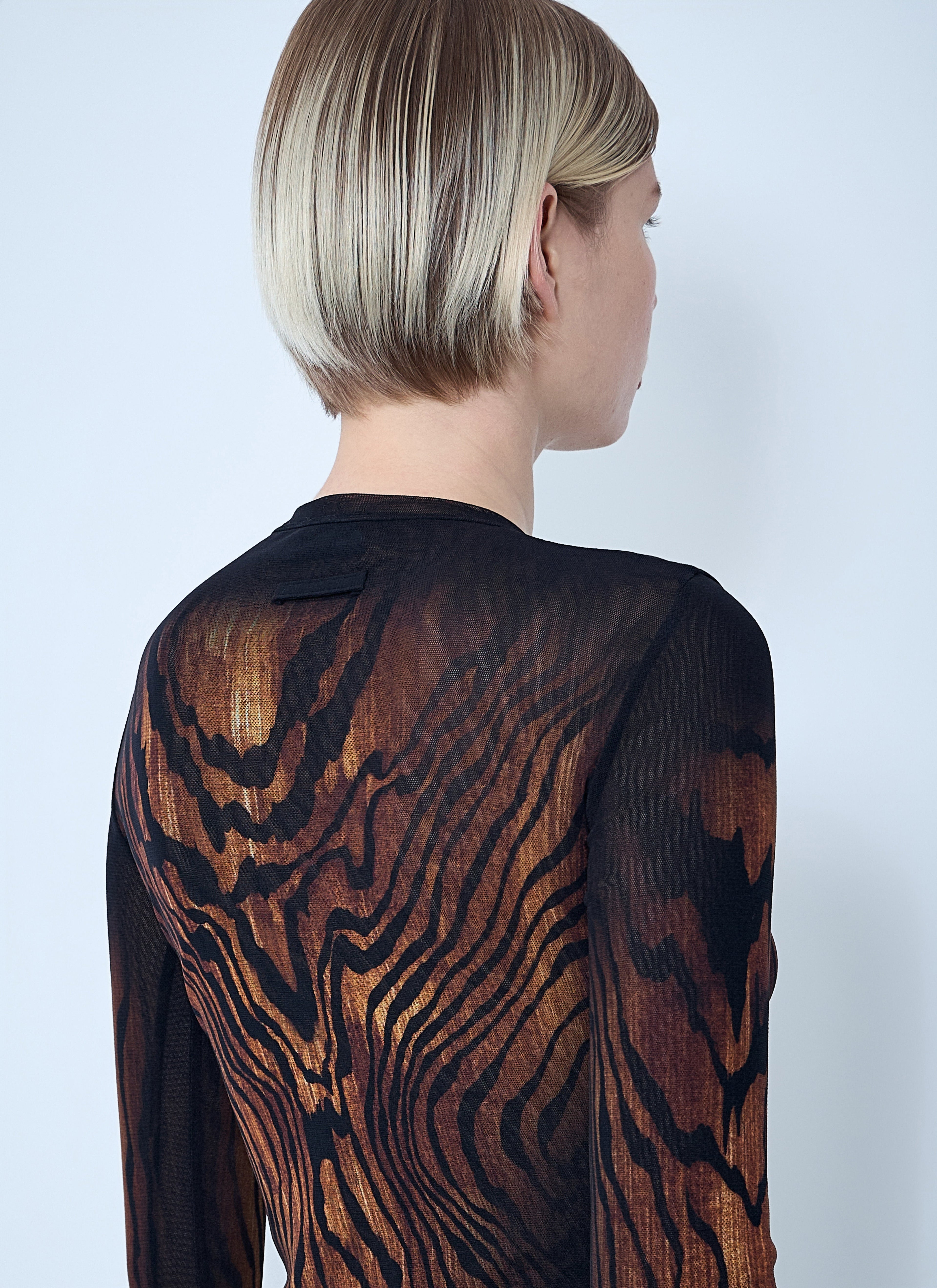 Jean Paul Gaultier Women Wood Mesh Top by Luosophy