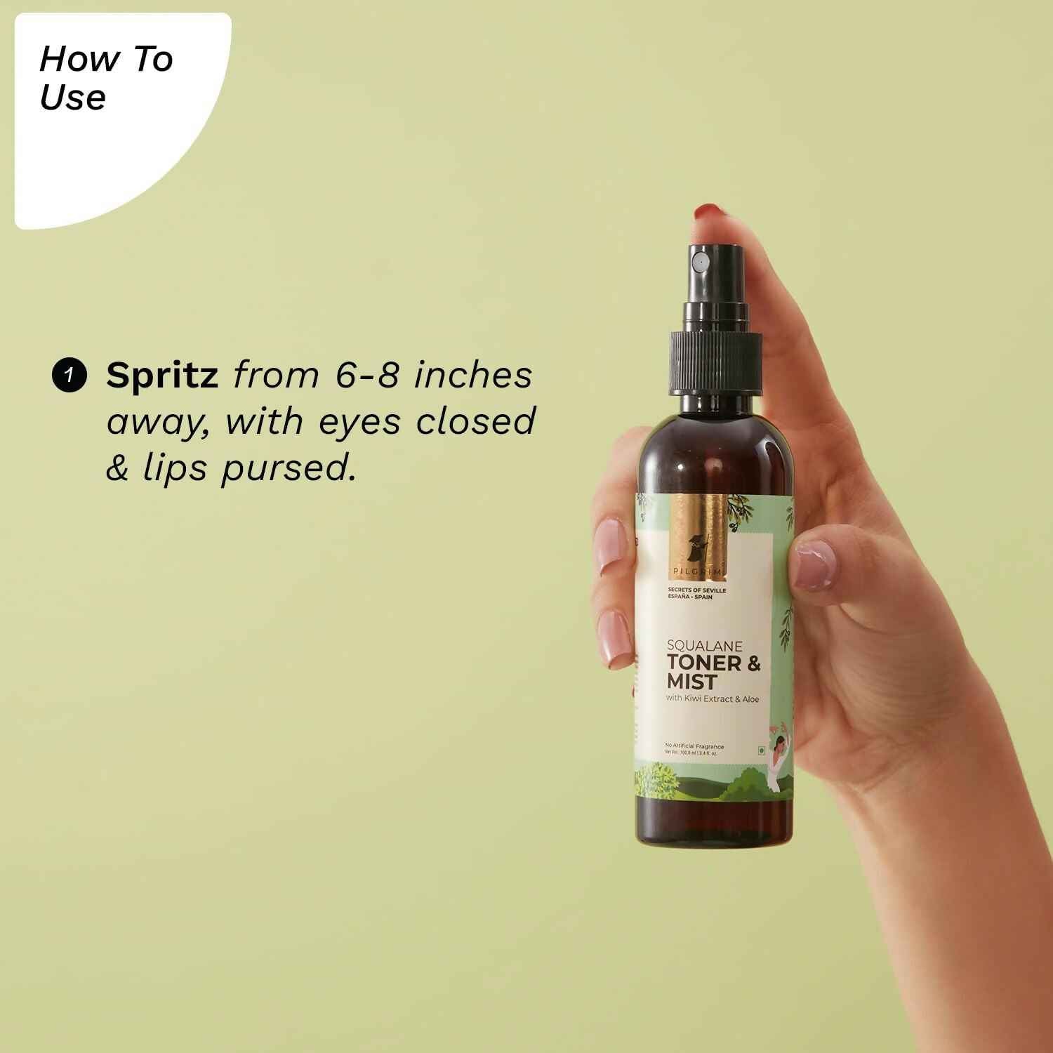 Pilgrim Spanish Face Toner For Glowing Skin, Refreshes &amp; Hydrates Skin, Open Pores Tightening, Acne Prone Skin