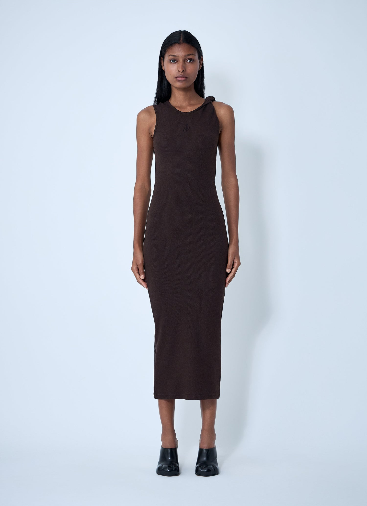 Jw Anderson Women Logo Motif Rib Dress by Luosophy