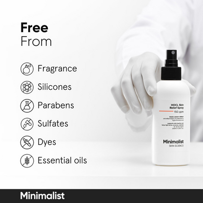 Minimalist HOCL Skin Relief Spray 150 PPM Face &amp; Body Spray