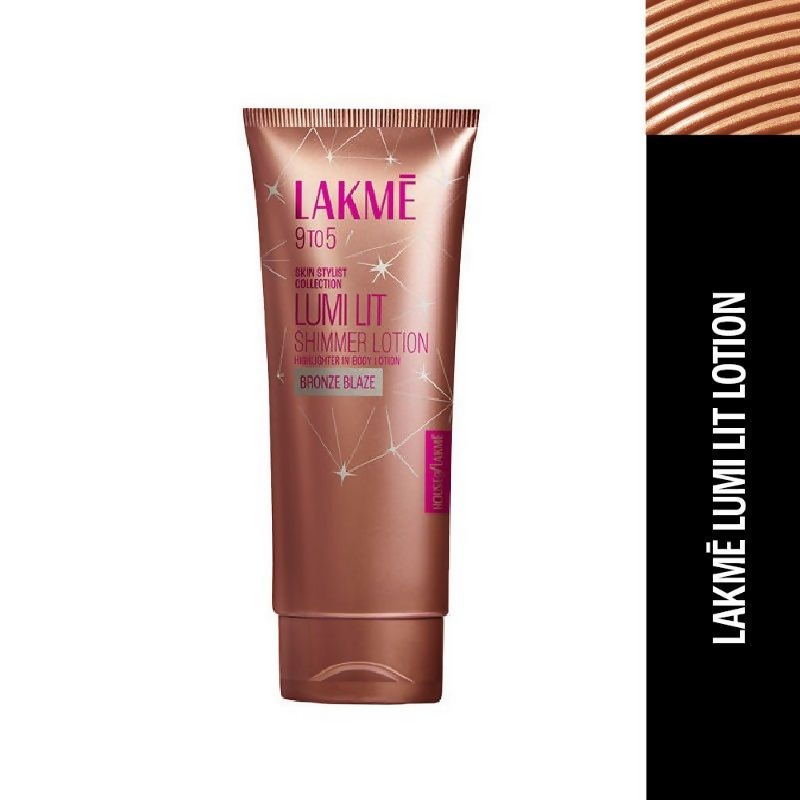 Lakme Lumi Lit Lotion Body Highlighter &amp; Strobe Cream - Bronze