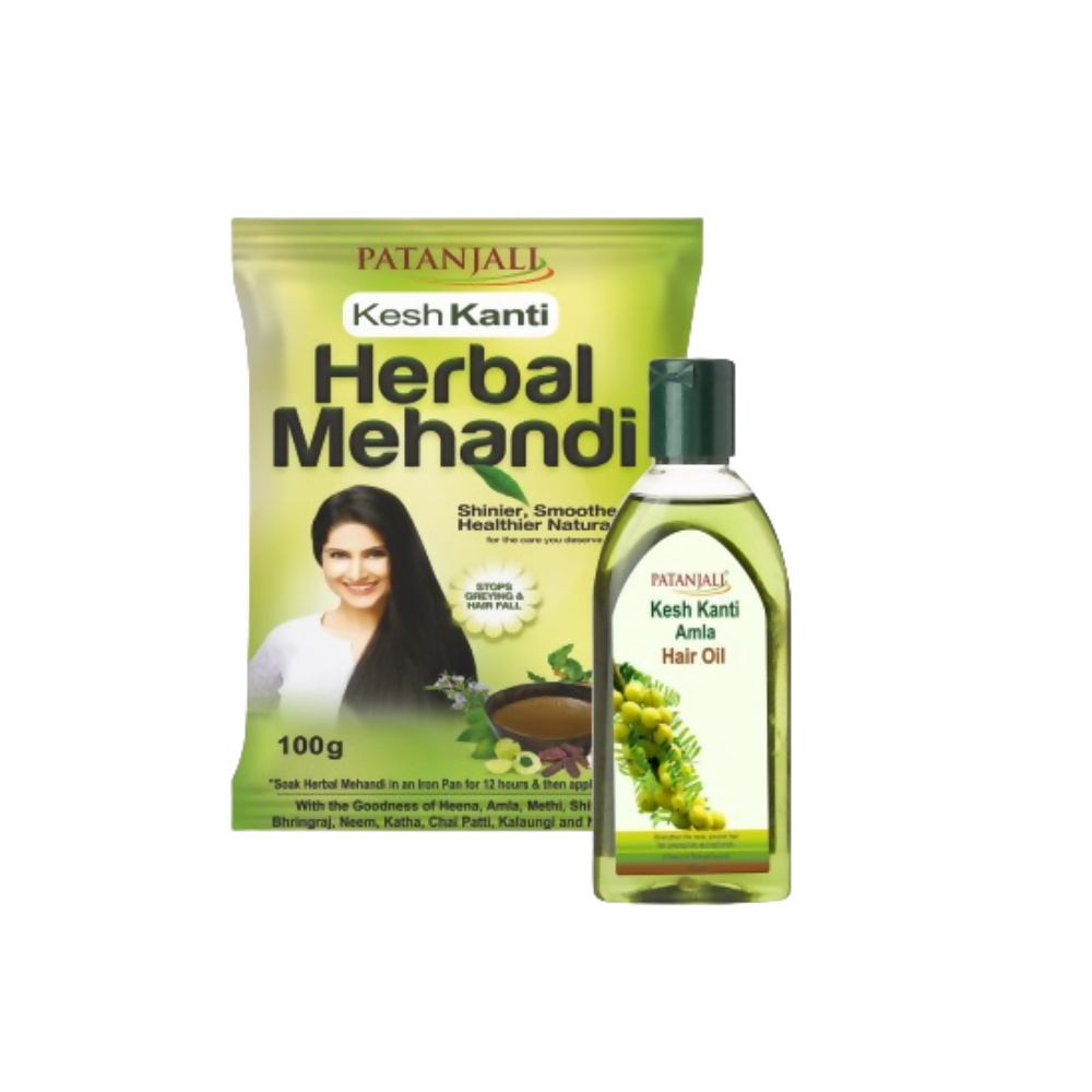 Patanjali Kesh Kanti Herbal Mehandi &amp; Amla Hair Oil