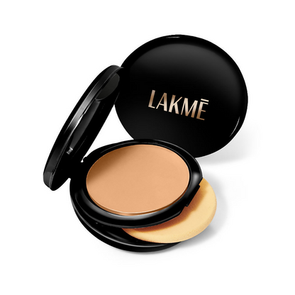 Lakme Xtraordin-Airy Compact, 2 In 1 Compact + Foundation, Lightweight, SPF17 - 05 Beige Honey