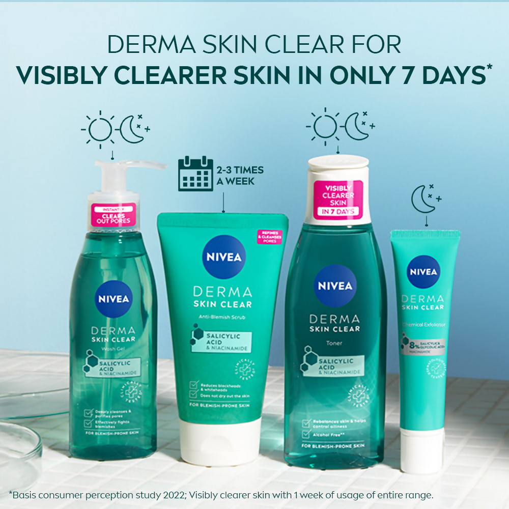 Nivea Derma Skin Clear Exfoliator Face Cleansing