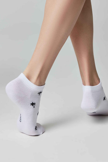 Cotton Ankle Socks Conte Active - 589 Palm Trees