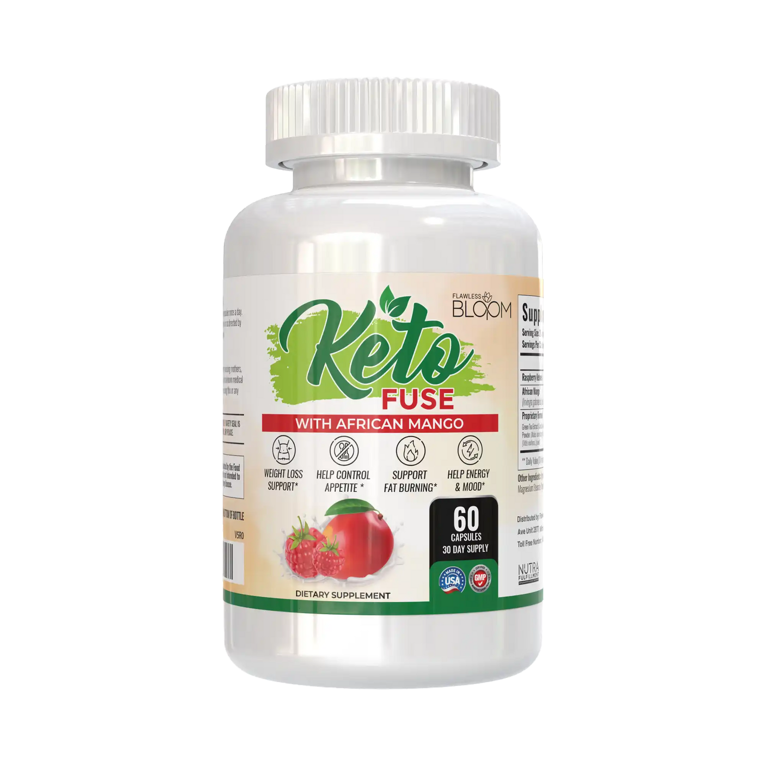 KetoFuse With African Mango - Dietary Supplement (60 Capsules)