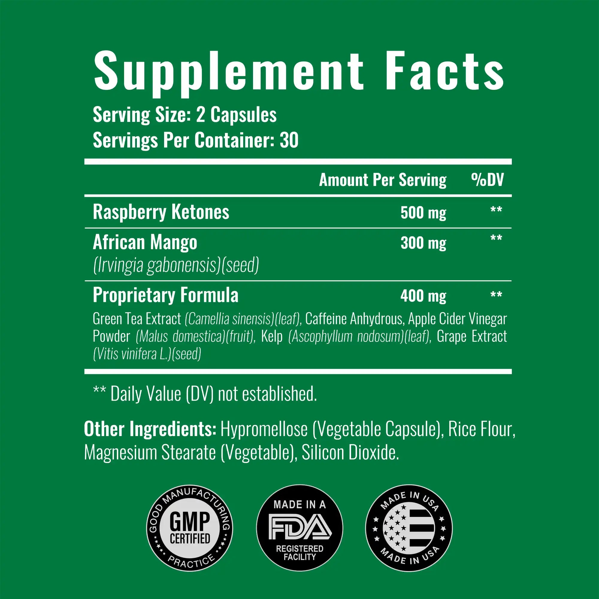 KetoFuse With African Mango - Dietary Supplement (60 Capsules)