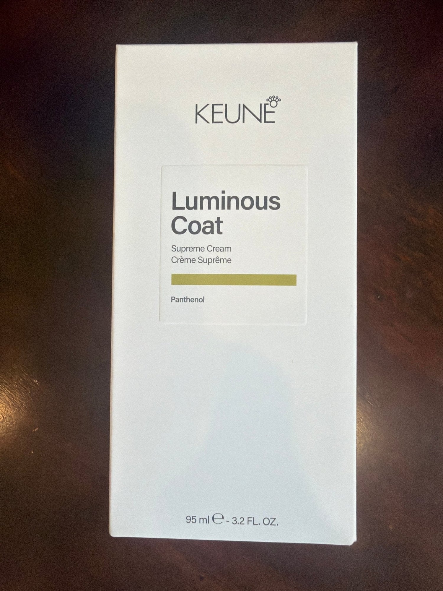 Keune Luminous Coat Supreme Cream with Panthenol 3.2 fl oz / 95 ml