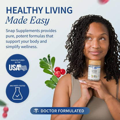 Kidney Health - Buy 2, Get 1 FREE! by Snap Supplements
