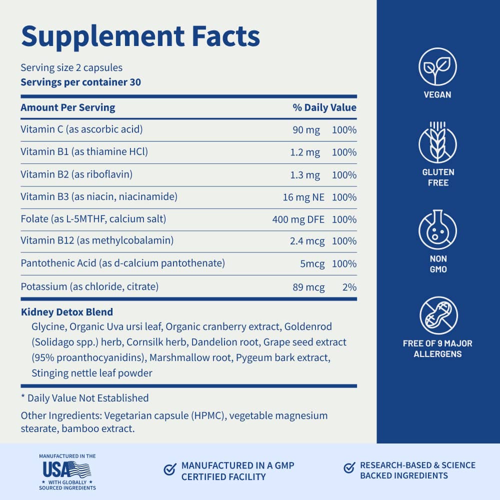 Kidney Health - Buy 2, Get 1 FREE! by Snap Supplements