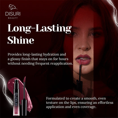 DISURI Beauty Glossy Blast Lip Gloss - Kiss Me (M63)