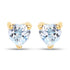 0.70 Carat Genuine Blue Topaz 14K Yellow Gold Earrings by Bids.com