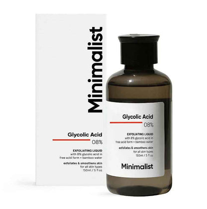 Minimalist 8% Glycolic Acid Toner For Glowing Skin